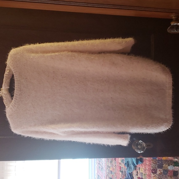 ALISON ANDREWS SOFT FUZZY OVERSIZE SWEATER SZ L - Picture 3 of 6